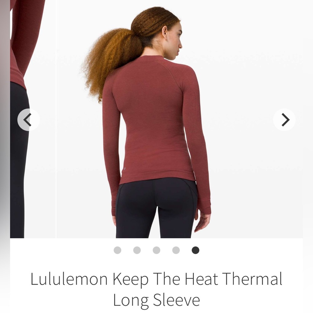 Lululemon Keep The Heat thermal long sleeve